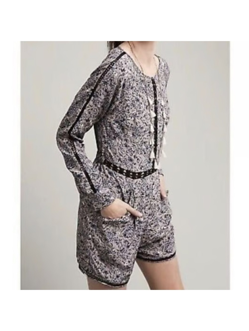 Anthropologie Ranna Gill Hettie Romper size M